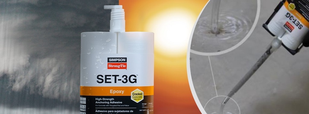 干、浸泡或水下混凝土——SET-3G胶粘剂允许锚定在任何条件